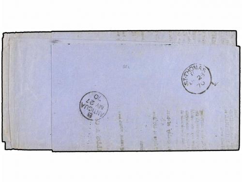 ✉ ANTIGUA. 1870. ANTIGUA to ANNOPOLIS (New Scotia). Printed 