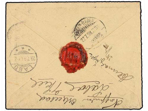 ✉ COLONIAS ESPAÑOLAS: FERNANDO POO. Ed. 40C (3). 1898. FERNA