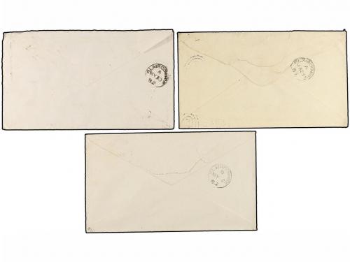 ✉ NUEVA GALES DEL SUR. 1880-81. SYDNEY to SCOTLAND. Five cov