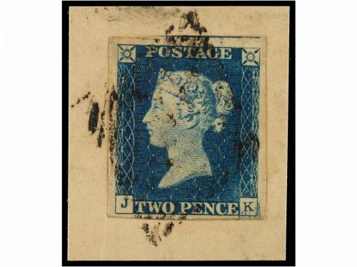 Δ GRAN BRETAÑA. Sg. 6i. 1840. 2 d. blue, pl. I. Very fine to