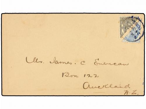 ✉ TONGA. Sg. 3, 11. 1901. NUKUALOFA to AUCLAND (N.Z). 6 d. d