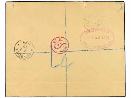 ✉ TONGA. Sg. 29, 31, 32/35. 1898. NUKUALOFA to GERMANY. Spec