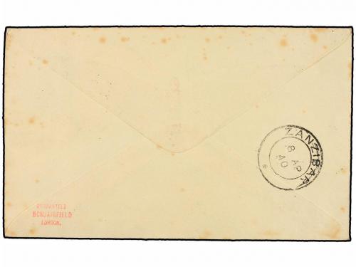 ✉ MOZAMBIQUE. 1940. MOZAMBIQUE a ZANZÍBAR. PRIMER VUELO real