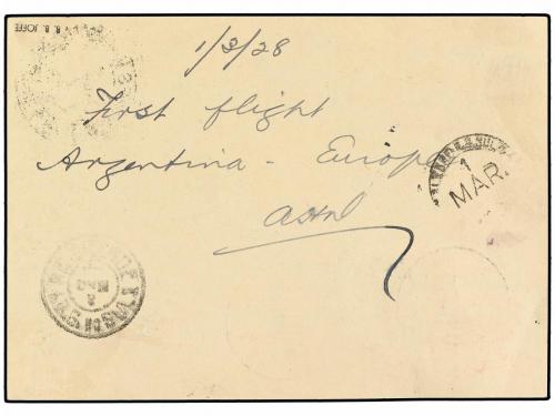 ✉ ARGENTINA. 1928 (29 Febrero). BUENOS AIRES a RIO GRANDE DE