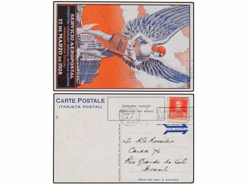 ✉ ARGENTINA. 1928 (6 Marzo). BUENOS AIRES a RIO GRANDE (Bras