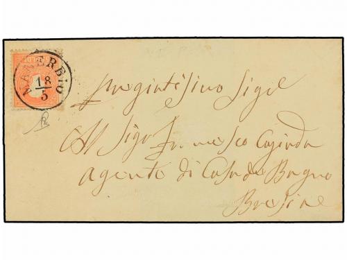 ✉ ITALIA ANTIGUOS ESTADOS: LOMBARDO-VENECIA. Sa. 25. 1859 (1