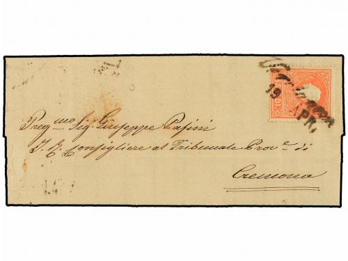 ✉ ITALIA ANTIGUOS ESTADOS: LOMBARDO-VENECIA. Sa. 30. 1859. 1