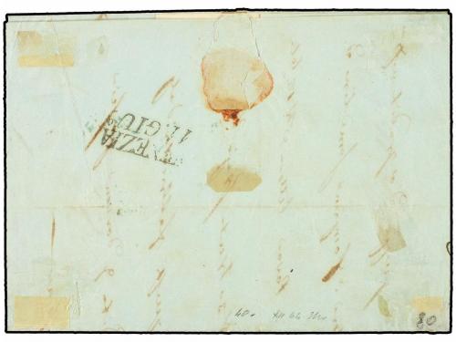 ✉ ITALIA ANTIGUOS ESTADOS: LOMBARDO-VENECIA. Sa. 6. 1850. 5 