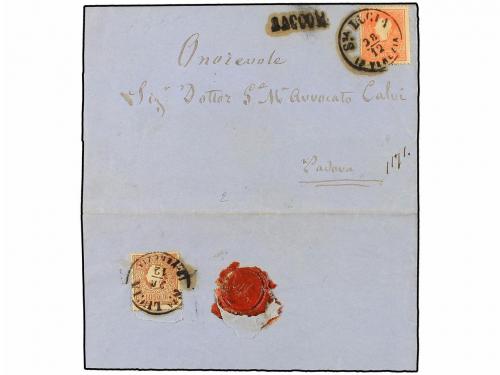 ✉ ITALIA ANTIGUOS ESTADOS: LOMBARDO-VENECIA. Sa. 25, 26. (18