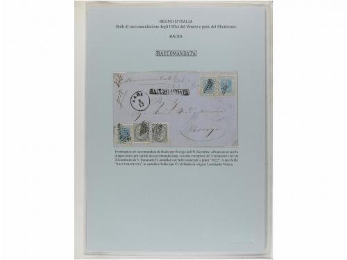 ✉ ITALIA ANTIGUOS ESTADOS: LOMBARDO-VENECIA. MATASELLOS DE L