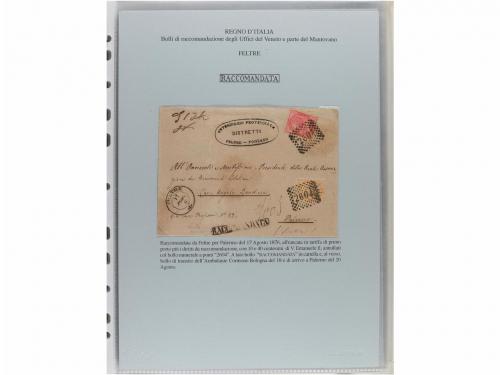 ✉ ITALIA ANTIGUOS ESTADOS: LOMBARDO-VENECIA. MATASELLOS DE L