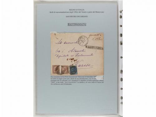 ✉ ITALIA ANTIGUOS ESTADOS: LOMBARDO-VENECIA. MATASELLOS DE L