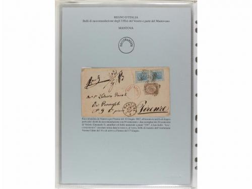 ✉ ITALIA ANTIGUOS ESTADOS: LOMBARDO-VENECIA. MATASELLOS DE L