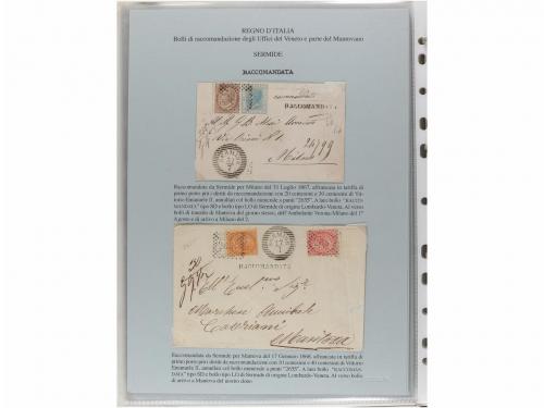 ✉ ITALIA ANTIGUOS ESTADOS: LOMBARDO-VENECIA. MATASELLOS DE L