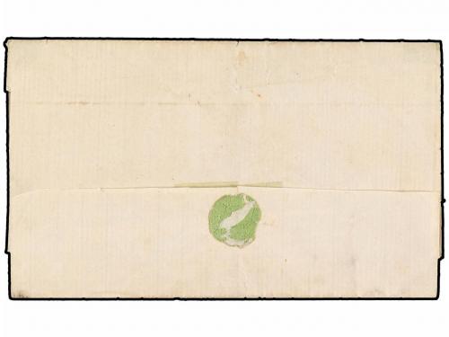 ✉ CHILE. Sc. 15. 1867. SANTIAGO a TALAGANTE. 1 ctvo. naranja