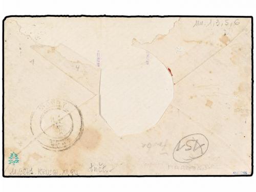 ✉ FRANCIA: OCUPACION ALEMANA: ALSACIA-LORENA. 1870. NANCY a 