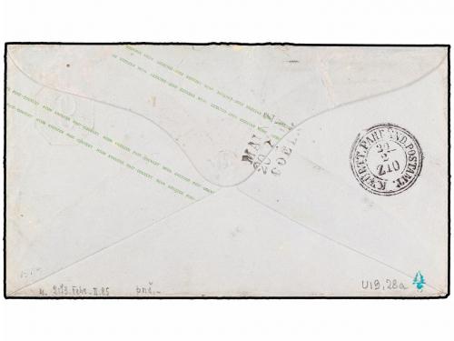 ✉ ALEMANIA ANTIGUOS ESTADOS: WURTEMBERG. Mi. 28a. 1866. STUT