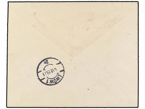 ✉ POLONIA. 1929 (1-VI). WARSAWA to LWOW. 2 gr. (5), 5 gr. or