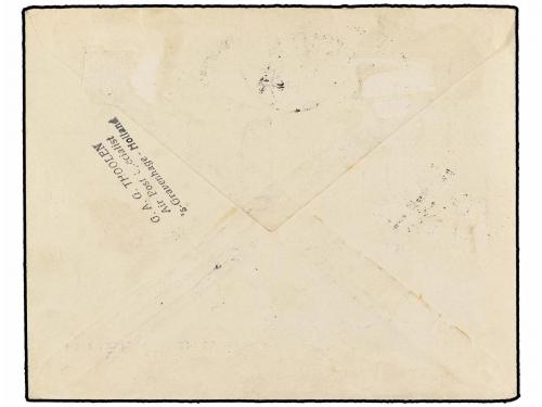 ✉ POLONIA. 1929 (31-XII). WARSAWA to LWOW. 5 gr. (2) and 10 