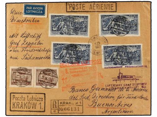 ✉ POLONIA. 1933 (26-IX). KRAKOW to BUENOS AIRES (Argentina).