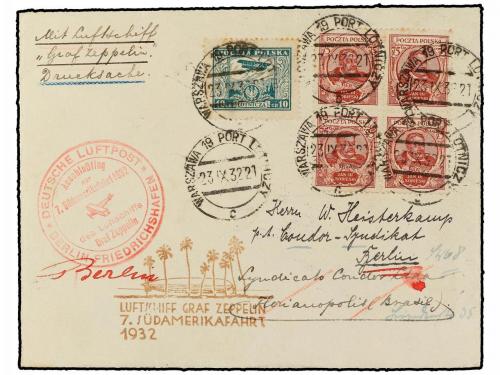 ✉ POLONIA. 1932 (23-IX). WARSAWA to BERLIN (via Helianopolis