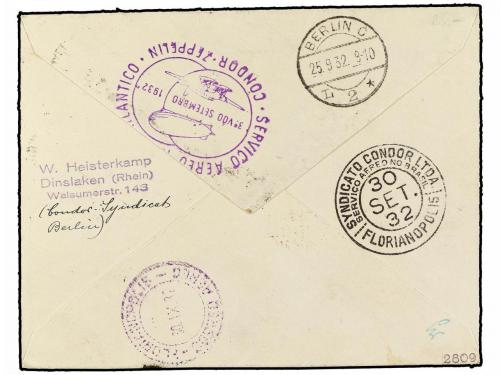 ✉ POLONIA. 1932 (23-IX). WARSAWA to BERLIN (via Helianopolis