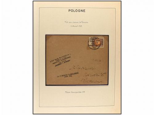 ✉ POLONIA. 1923-35. AIR MAIL. Collection of 72 covers with d