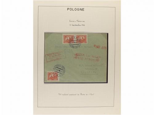 ✉ POLONIA. 1923-35. AIR MAIL. Collection of 72 covers with d