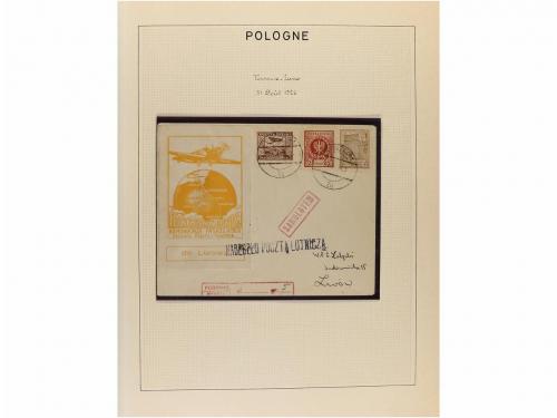 ✉ POLONIA. 1923-35. AIR MAIL. Collection of 72 covers with d