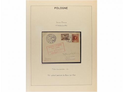 ✉ POLONIA. 1923-35. AIR MAIL. Collection of 72 covers with d