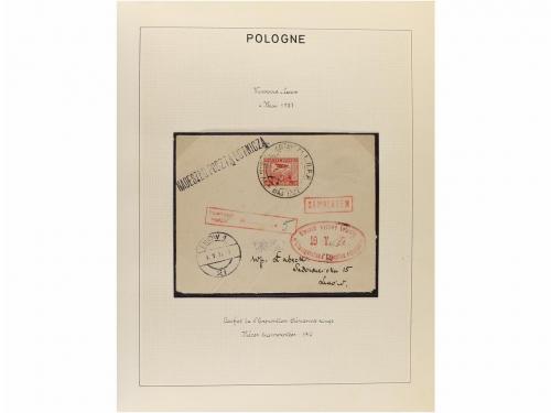 ✉ POLONIA. 1923-35. AIR MAIL. Collection of 72 covers with d