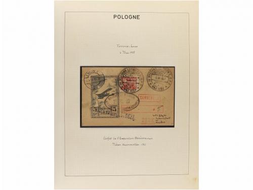 ✉ POLONIA. 1923-35. AIR MAIL. Collection of 72 covers with d