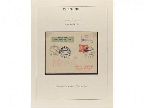 ✉ POLONIA. 1923-35. AIR MAIL. Collection of 72 covers with d