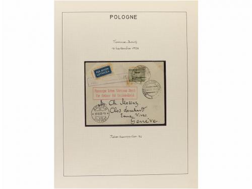 ✉ POLONIA. 1923-35. AIR MAIL. Collection of 72 covers with d