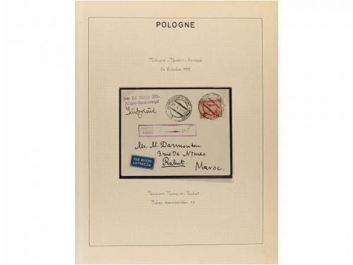 ✉ POLONIA. 1923-35. AIR MAIL. Collection of 72 covers with d