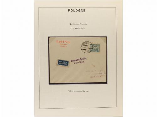 ✉ POLONIA. 1923-35. AIR MAIL. Collection of 72 covers with d
