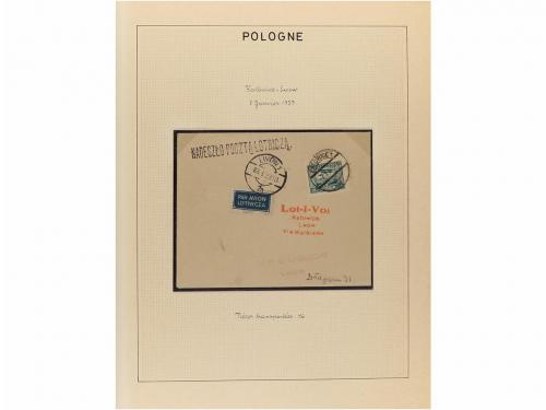 ✉ POLONIA. 1923-35. AIR MAIL. Collection of 72 covers with d