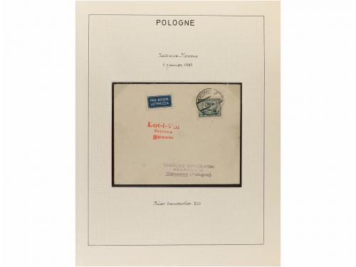 ✉ POLONIA. 1923-35. AIR MAIL. Collection of 72 covers with d