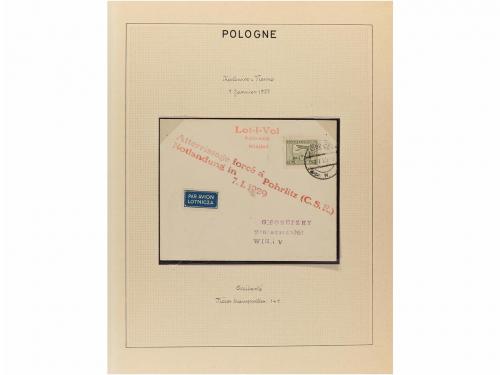 ✉ POLONIA. 1923-35. AIR MAIL. Collection of 72 covers with d