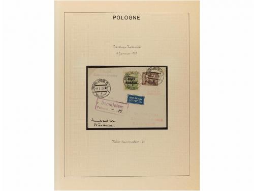 ✉ POLONIA. 1923-35. AIR MAIL. Collection of 72 covers with d