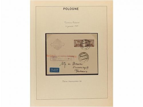 ✉ POLONIA. 1923-35. AIR MAIL. Collection of 72 covers with d