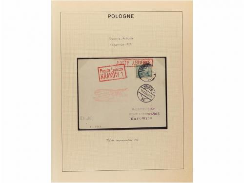 ✉ POLONIA. 1923-35. AIR MAIL. Collection of 72 covers with d