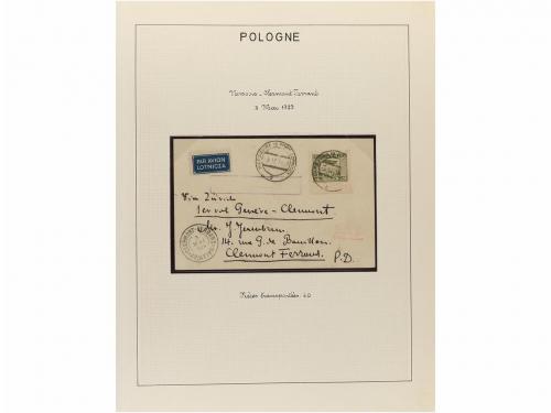 ✉ POLONIA. 1923-35. AIR MAIL. Collection of 72 covers with d