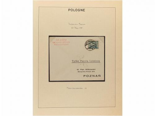 ✉ POLONIA. 1923-35. AIR MAIL. Collection of 72 covers with d