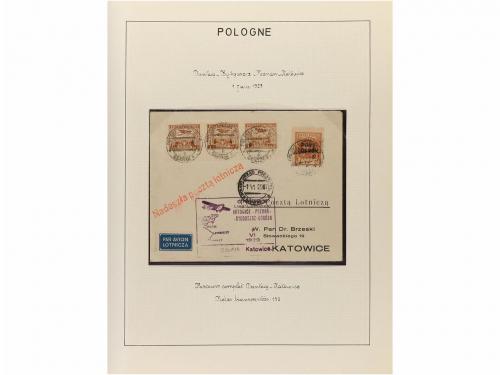 ✉ POLONIA. 1923-35. AIR MAIL. Collection of 72 covers with d