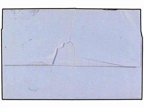 ✉ MEXICO. Sc. 3b. 1857. TAMPICO a ZACATECAS. 2 reales verde 