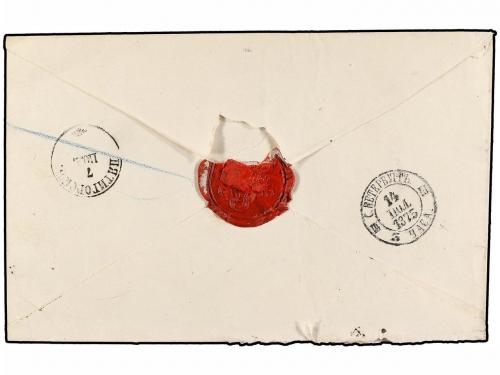✉ RUSIA. Sc. 20, 28, 29 (2). 1875. Envelope addressed to SAI