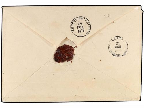 ✉ RUSIA. Sc. 20, 26 (2), 30. 1878. BALTA to PODOLSK. 2 k. (2