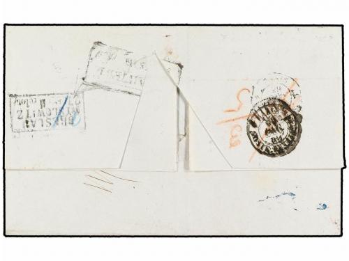 ✉ RUSIA. 1859. BERDYTSCHEFF to PARIS. Stampless cover with r