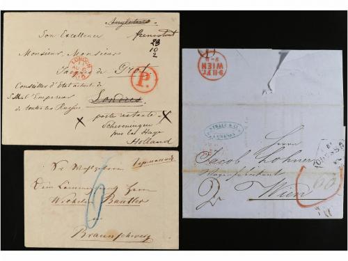 ✉ RUSIA. 1856-66. ELEVEN letters from RUSSIA (one from WARSA